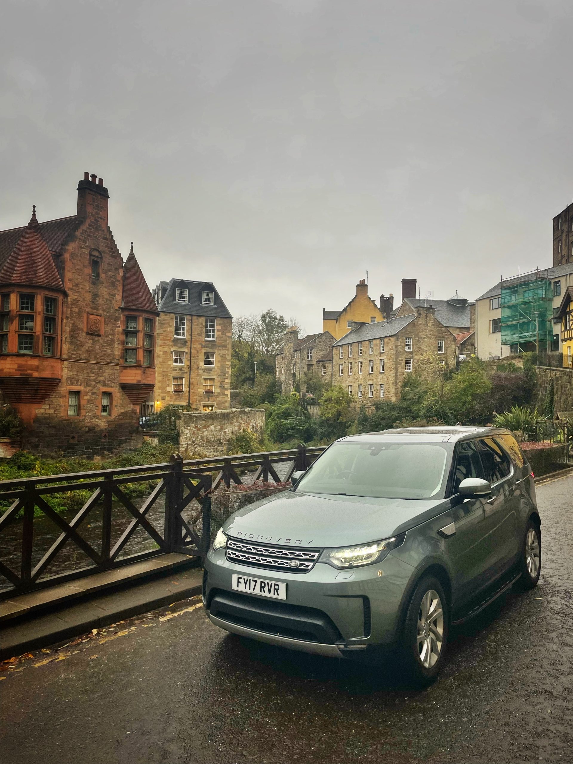 One of our Land Rovers in Dean Village