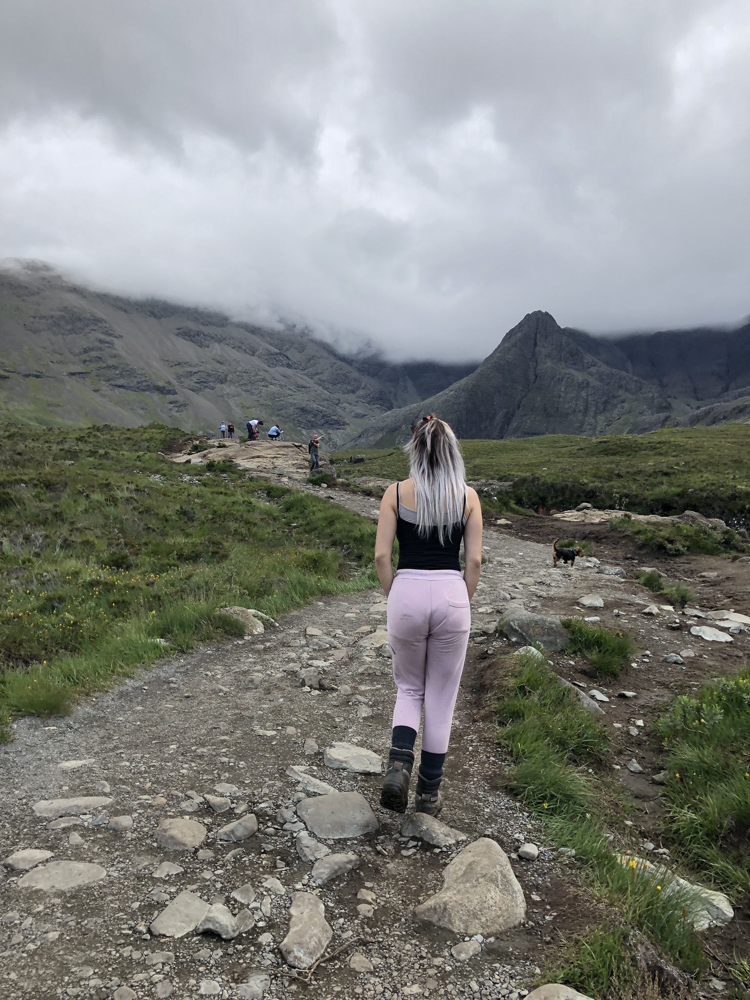 Fairy pools - Isle of Skye - The black Cullin Mountain range is an old volcanic centre (magma chamber)